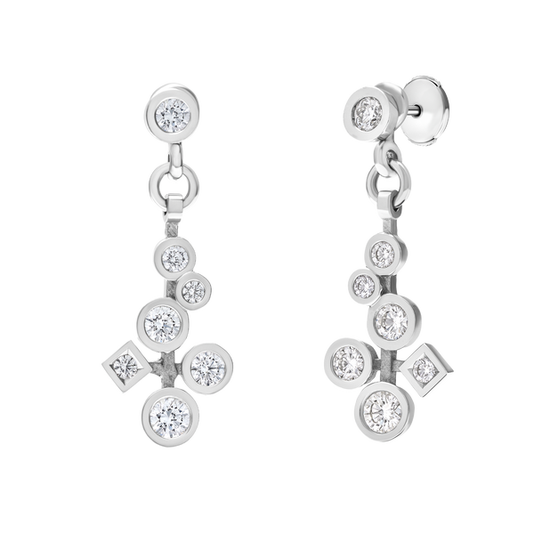 Boucles d'oreilles Cascade Diamants