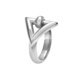 Triangle Ring trilogy Alchimie  Silver