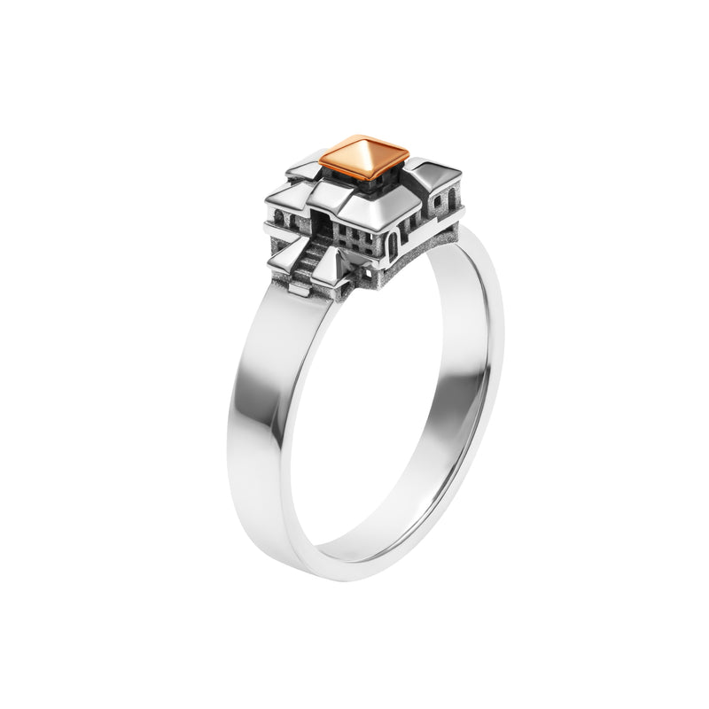 RING ARCHITECTURE CITÉ SQUARE BABY IN GOLD