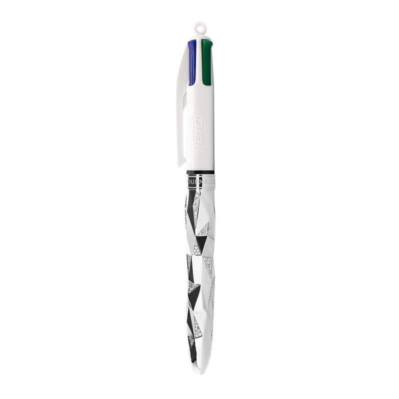 Stylo BIC® 4 couleurs collector - Blanc